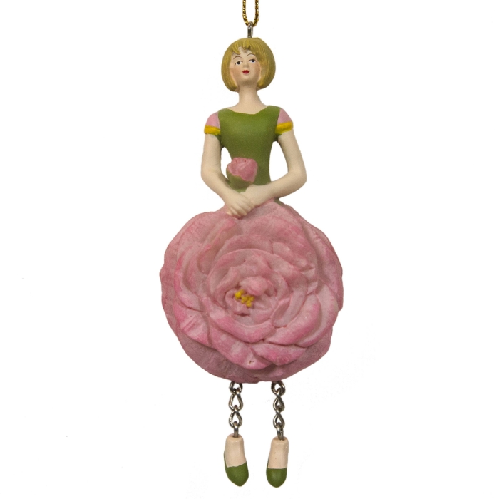 Fairy Dekofigur Hänger Kamelie Rosa - 1