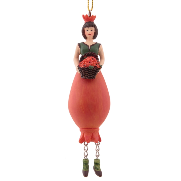 Deko Figur Mädchen Hagebutte 1