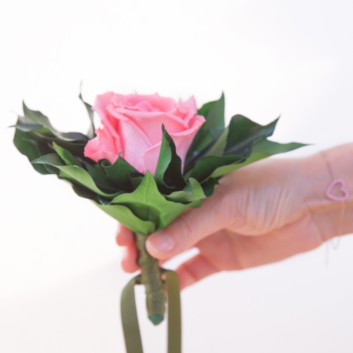 Blumensträußchen 1 Rose konserviert (Rosa)