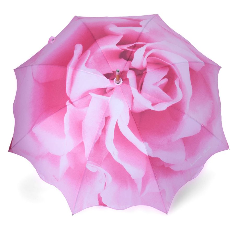 Rosemarie Schulz® Stockschirm Regenschirm Motiv Rose Beige