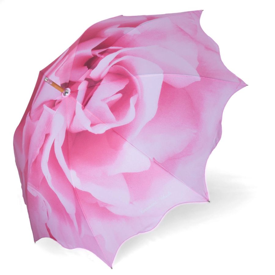 Rosemarie Schulz® Stockschirm Regenschirm Motiv Rose Beige