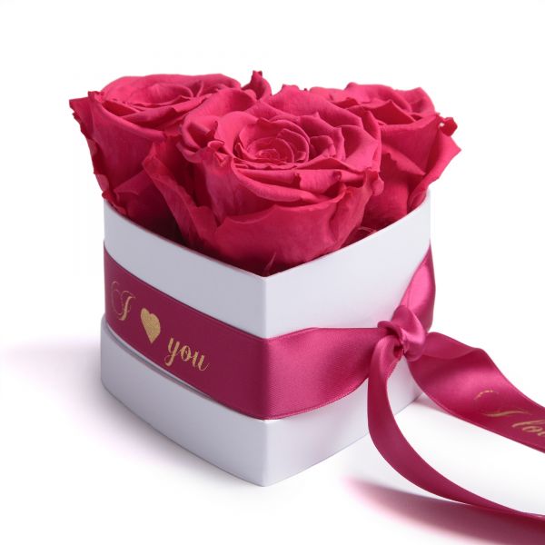 I Love You Geschenk für Frauen 1 Infinity Rose konserviert Rosenbox Valentinstag 